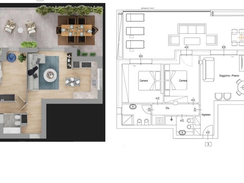 Trilocale in Vendita a Riccione, 85 m²