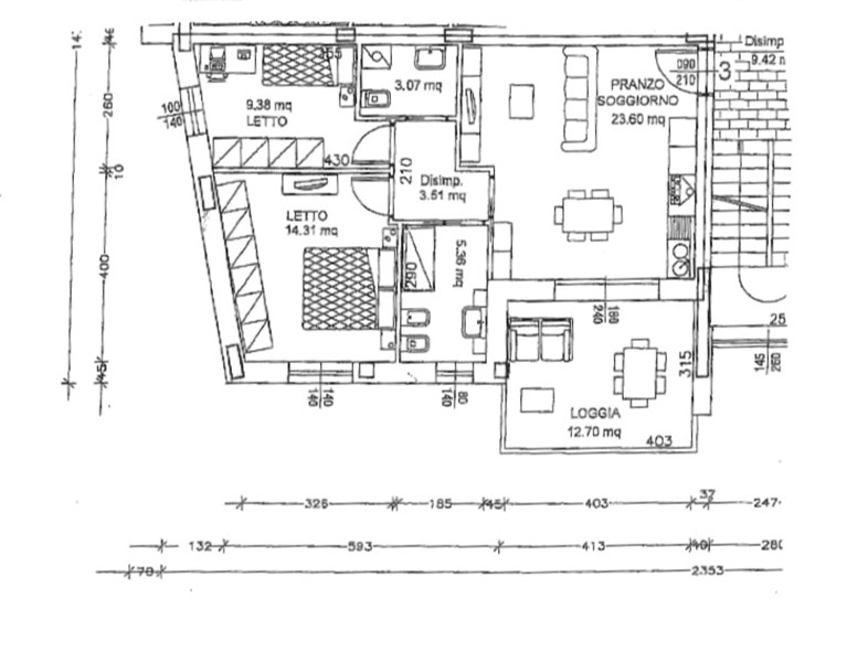 Trilocale in Vendita a Reggio Emilia, 285'000€, 87 m², con Box