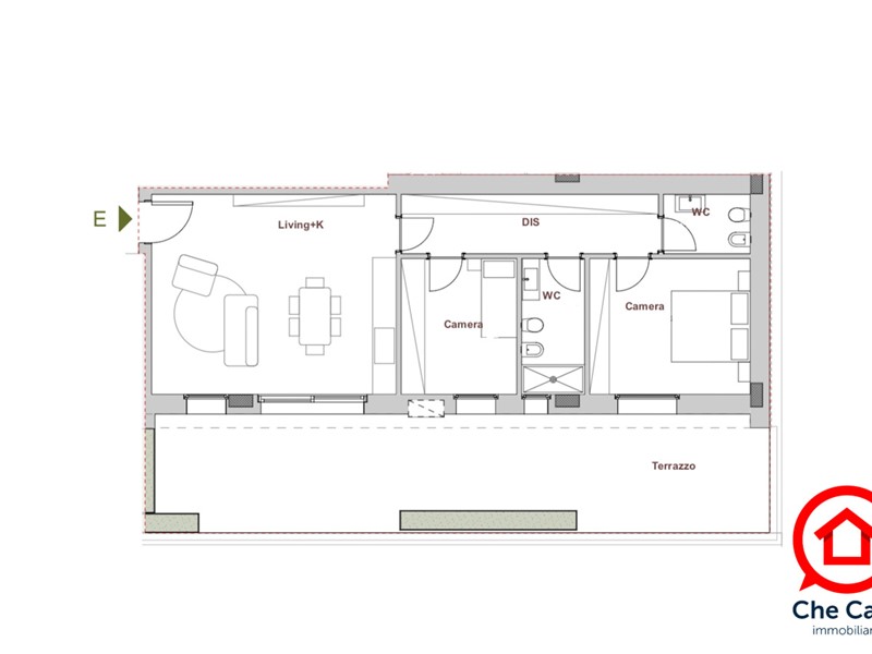 Trilocale in Vendita a Cesena, zona Centrale, 329'000€, 136 m², con Box