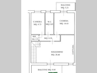 Trilocale in Vendita a Fucecchio, 210'000€, 80 m², con Box