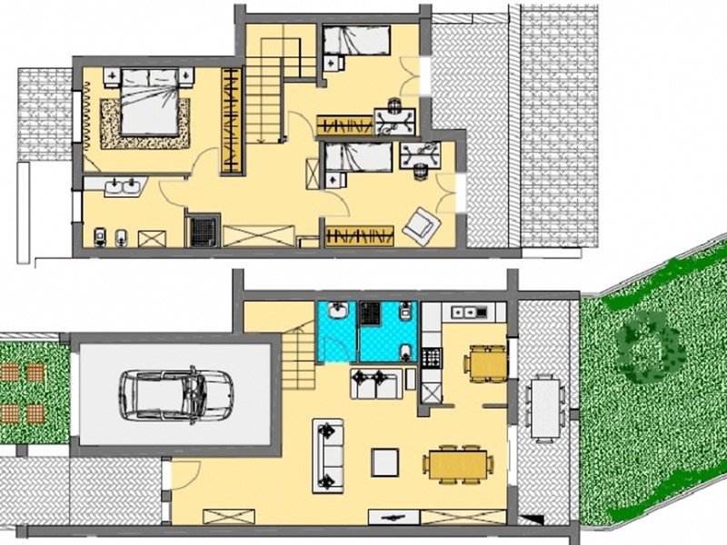 Villetta a schiera in Vendita a Castelfranco di Sotto, 270'000€, 125 m², con Box