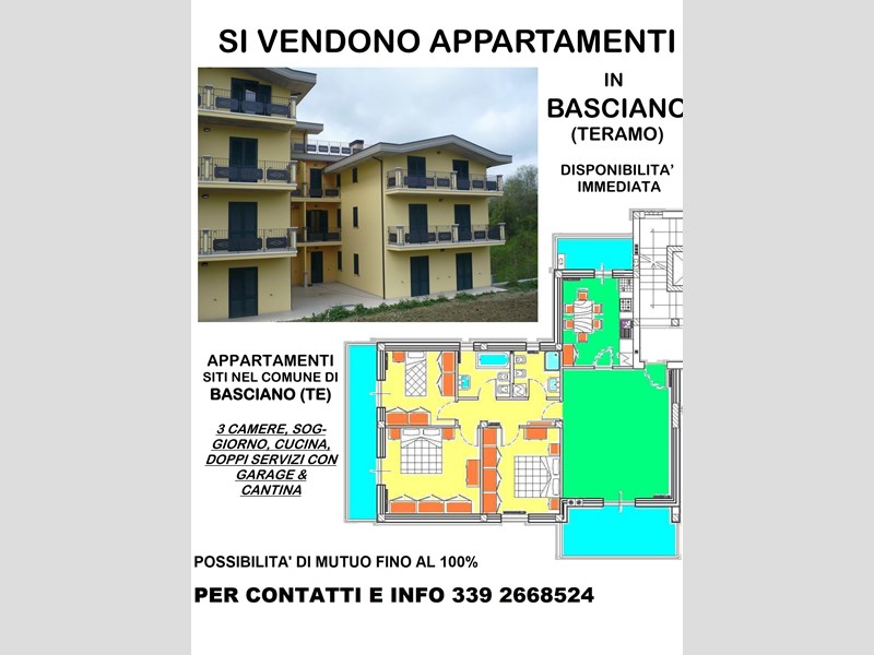 Appartamento in Vendita a Basciano, zona Vicino Centro Storico, 99'000€, 93 m², con Box