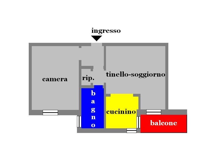 Quadrilocale in Vendita a Genova, zona San Teodoro, 79'000€, 50 m², arredato