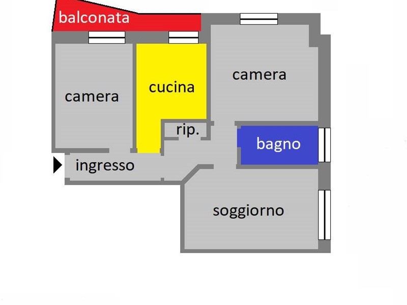 Appartamento in Vendita a Genova, zona San Teodoro, 100'000€, 85 m²