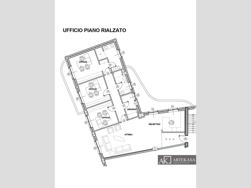 Ufficio in Vendita a Novara, zona 1 - Centro, 480'000€, 160 m²