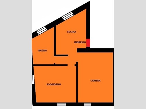 Trilocale in Vendita a Sanremo, zona Coldirodi, 116'000€, 90 m²