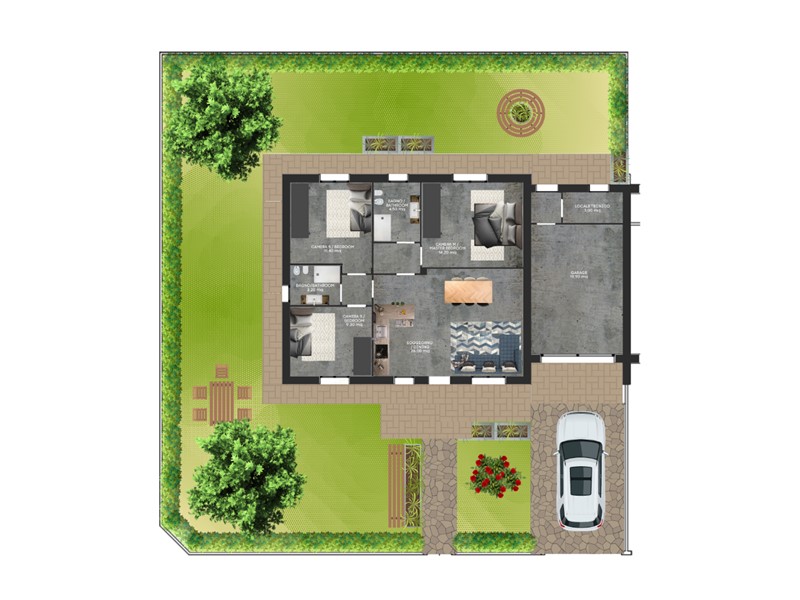 Quadrilocale in Vendita a Cecina, zona Cecina Marina, 380'000€, 90 m², con Box