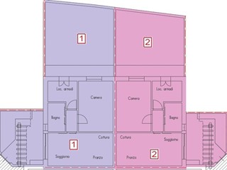 Trilocale in Vendita a Pontedera, zona Gello, 139'000€, 55 m²