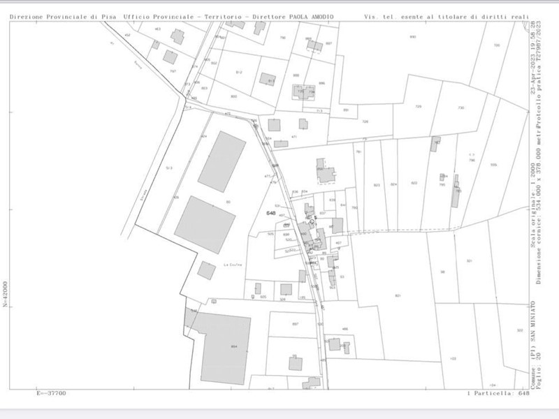 Terreno edificabile in Vendita a San Miniato, zona Scala, 130'000€, 1100 m²