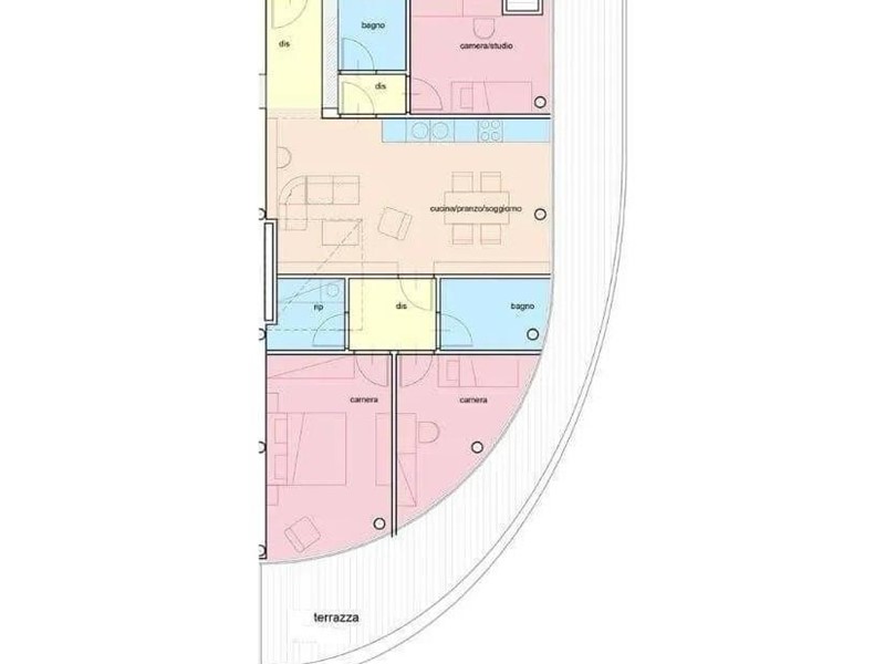 Quadrilocale in Vendita a Pisa, 455'000€, 99 m²