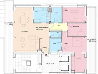 Appartamento in Vendita a Pisa, 800'000€, 155 m²