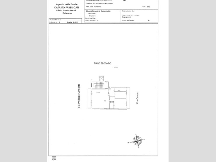 Trilocale in Vendita a Belmonte Mezzagno, 57'000€, 103 m²