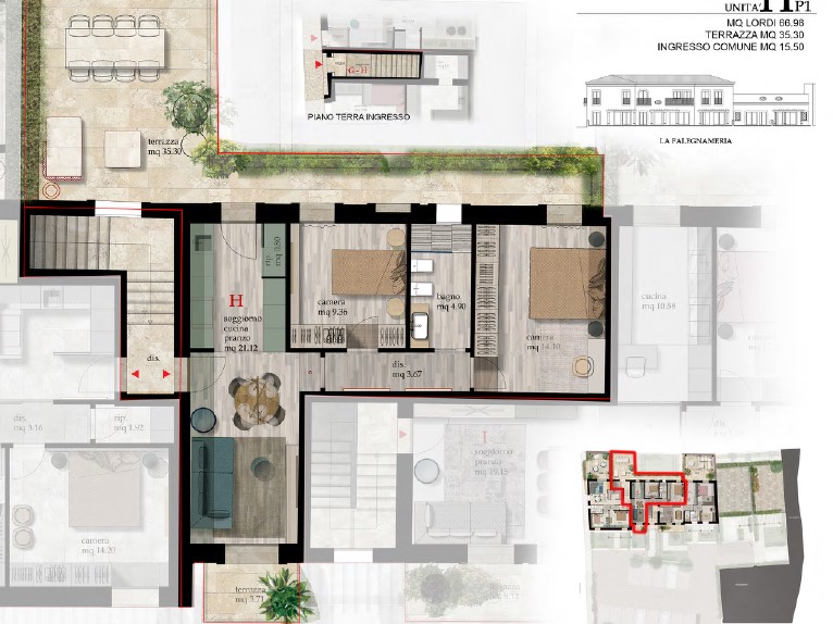 Quadrilocale in Vendita a Cascina, 275'000€, 67 m²