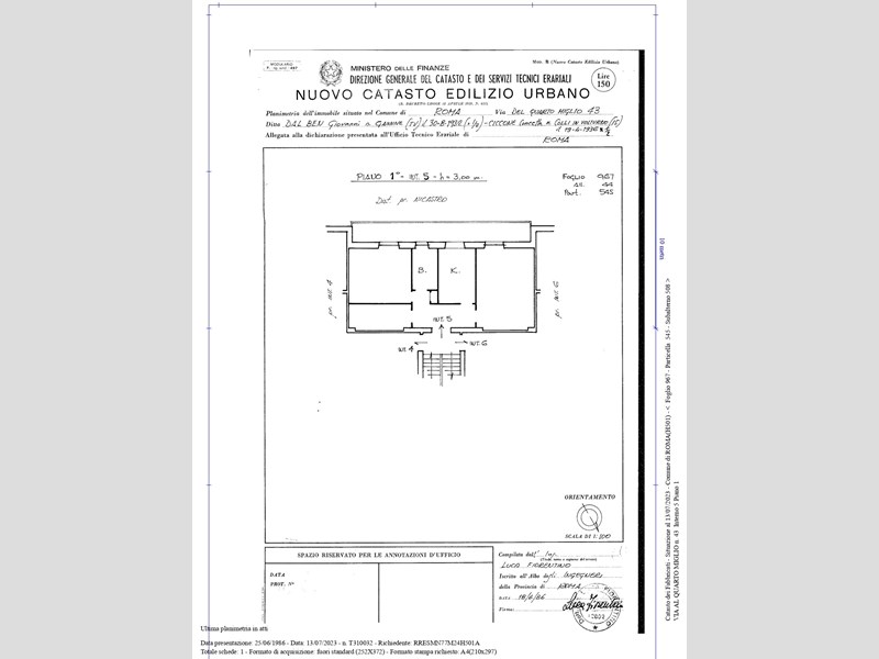 Trilocale in Vendita a Roma, zona appia , 220'000€, 71 m²