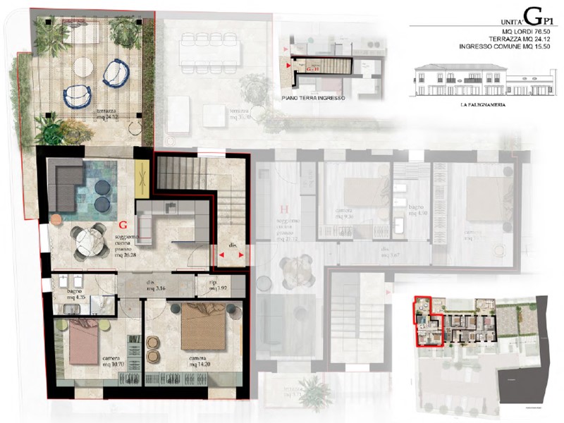 Trilocale in Vendita a Cascina, 290'000€, 77 m²