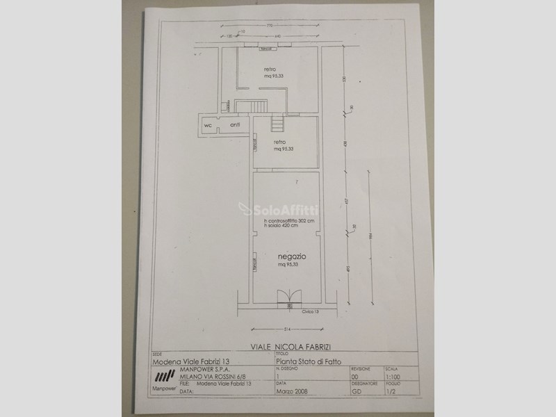 Capannone in Affitto a Modena, 1'600&euro;, 80 m²