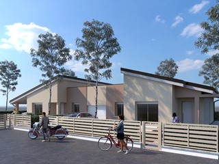 Villetta a schiera in Vendita a Baricella, 350'000€, 130 m², con Box