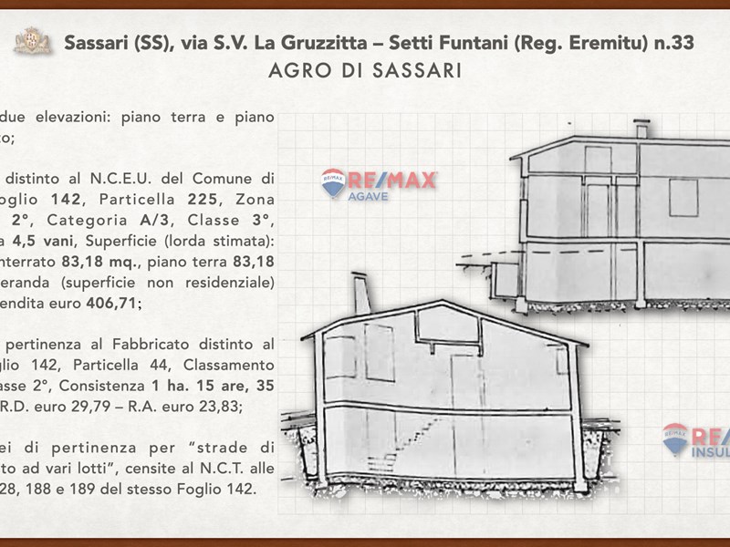 Casa Indipendente in Vendita a Sassari, zona Agro di Sassari - S.V. La Gruzzitta-Setti Funtani , 380'000€, 185 m²