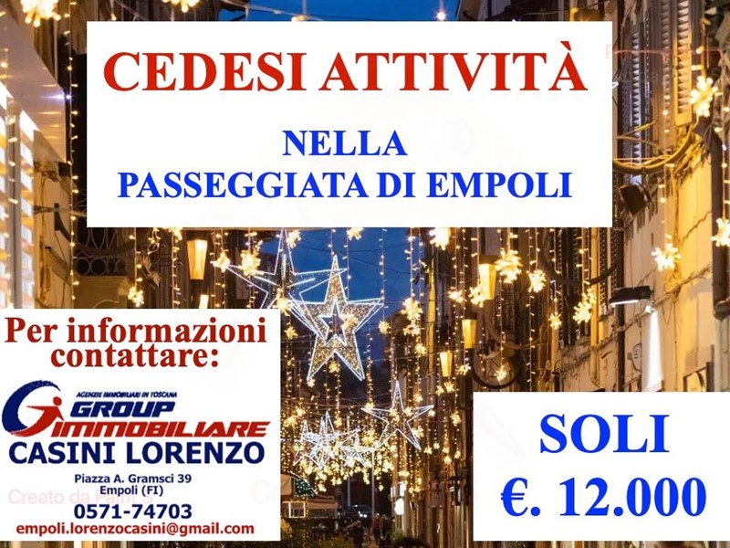 Attività commerciale in Vendita a Empoli, 12'000€, 30 m²