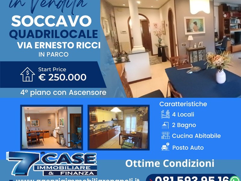 Quadrilocale in Vendita a Napoli, zona Via Ernesto Ricci, 250'000€, 141 m²