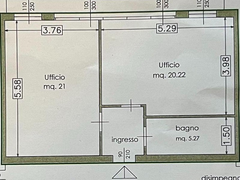 Ufficio in Vendita a Pontedera, 105'000€, 58 m²