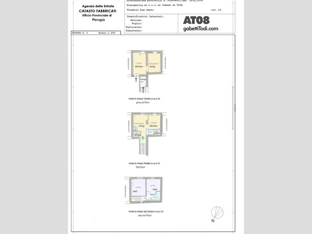 Villetta a schiera in Vendita a Todi, 105'000€, 105 m², arredato