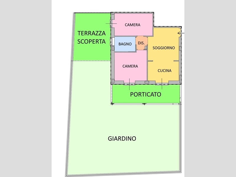 Trilocale in Vendita a Carmagnola, 205'000€, 87 m²