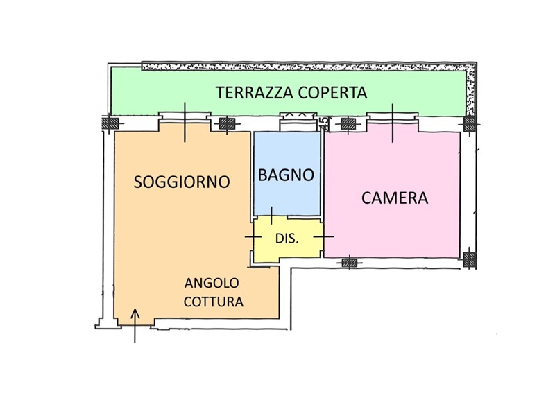 Bilocale in Vendita a Carmagnola, 138'000€, 60 m²