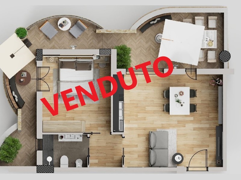 Bilocale in Vendita a Aprilia, 140'000€, 59 m²
