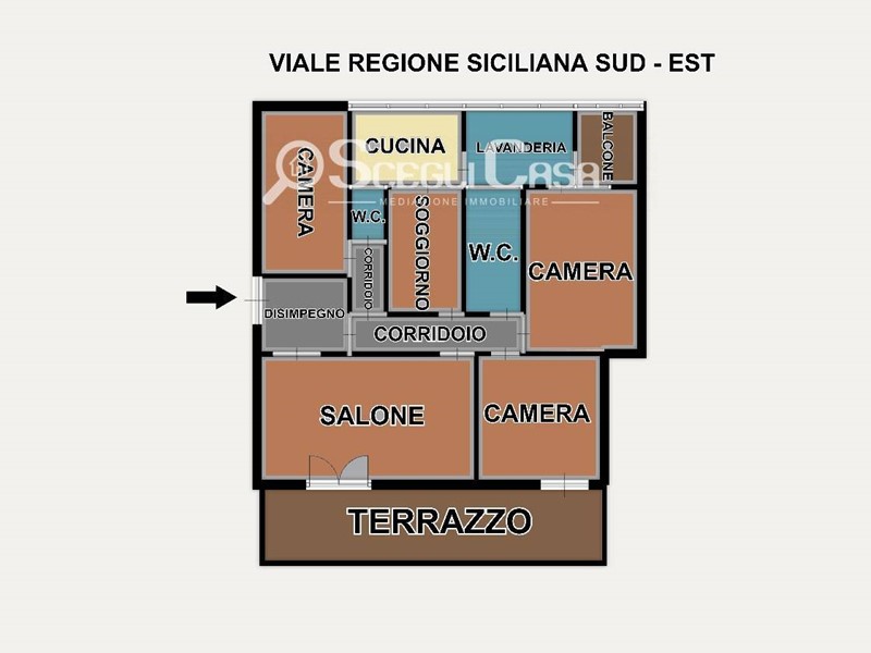 Appartamento in Vendita a Palermo, 225'000€, 122 m²