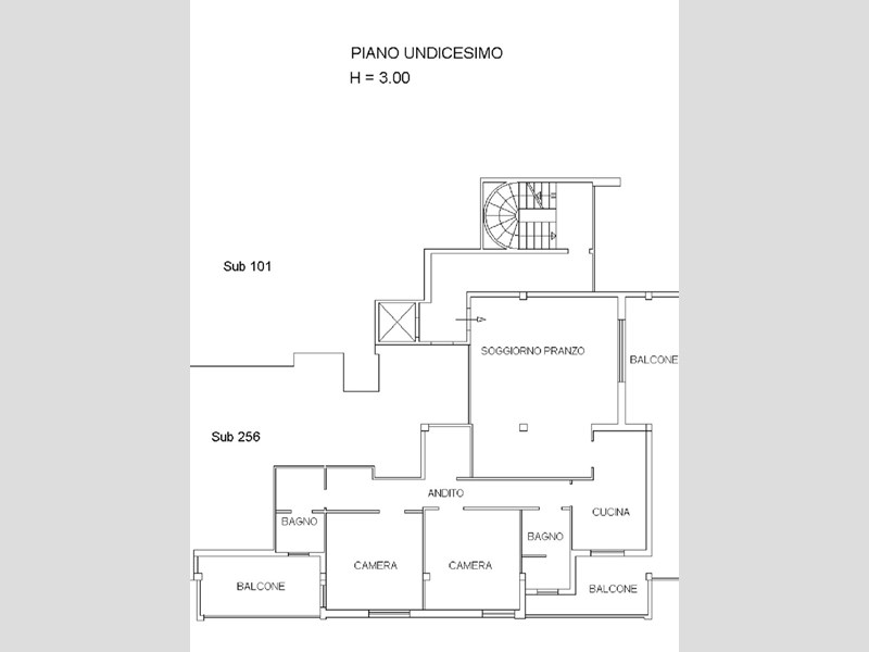 Attico in Vendita a Oristano, zona Palazzi Saia, 330'000€, 250 m²