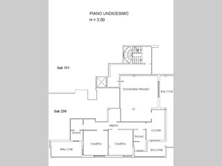 Attico in Vendita a Oristano, zona Palazzi Saia, 330'000€, 250 m²