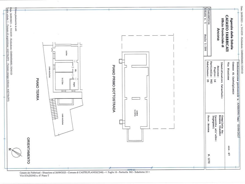 Trilocale in Vendita a Castelplanio, 85'000€, 99 m²
