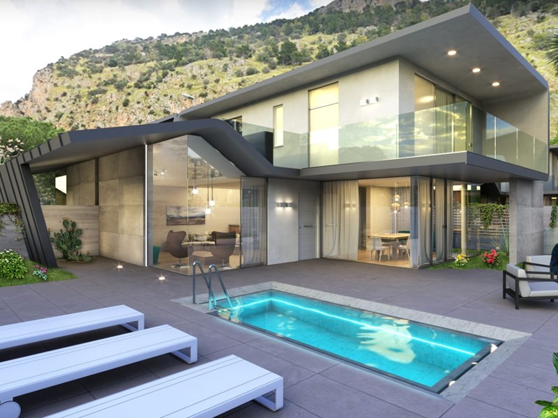 Villa bifamiliare in Vendita a Palermo, zona Mondello, 570'000€, 150 m²
