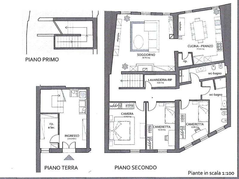 Appartamento in Vendita a Montopoli in Val d'Arno, 160'000€, 168 m²