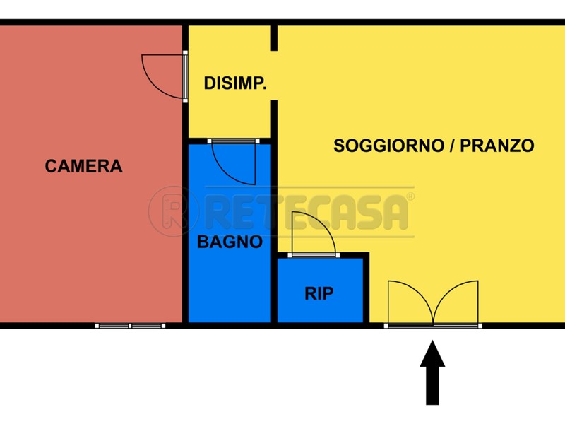 Monolocale in Vendita a Bisceglie, zona S. Lorenzo, 60'000€, 43 m²