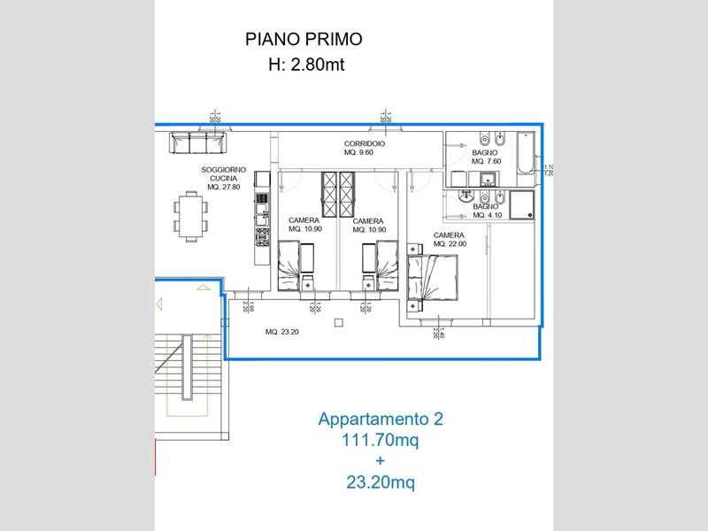 Appartamento in Vendita a Monsampolo del Tronto, 130'000€, 135 m²