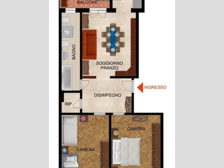 Trilocale in Vendita a Pinerolo, 93'000€, 88 m²