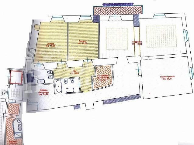 Appartamento in Vendita a Pisa, 610'000€, 230 m²