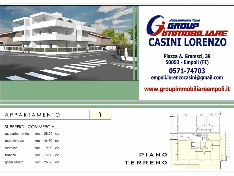 Appartamento in Vendita a Empoli, 590'000€, 109 m², con Box