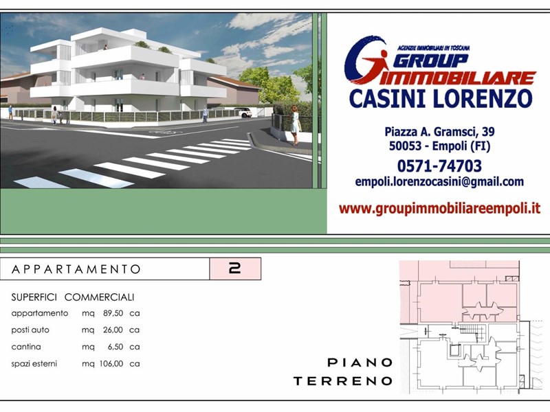 Quadrilocale in Vendita a Empoli, 450'000€, 90 m²