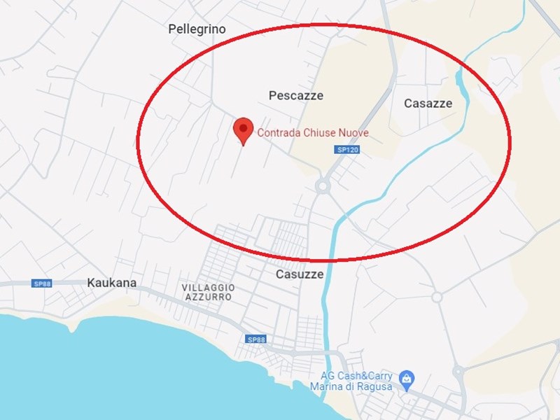 Terreno agricolo in Vendita a Santa Croce Camerina, zona C.da Chiuse Nuove, 80'000&euro;, 4500 m²