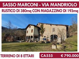 Casale in Vendita a Sasso Marconi, 580'000€, 573 m²