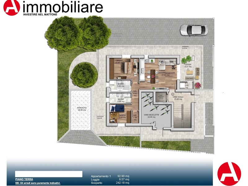 Trilocale in Vendita a Rimini, 439'000€, 92 m²
