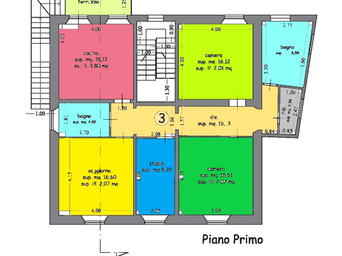 Appartamento in Vendita a Capannori, zona Lunata, 275'000€, 141 m²