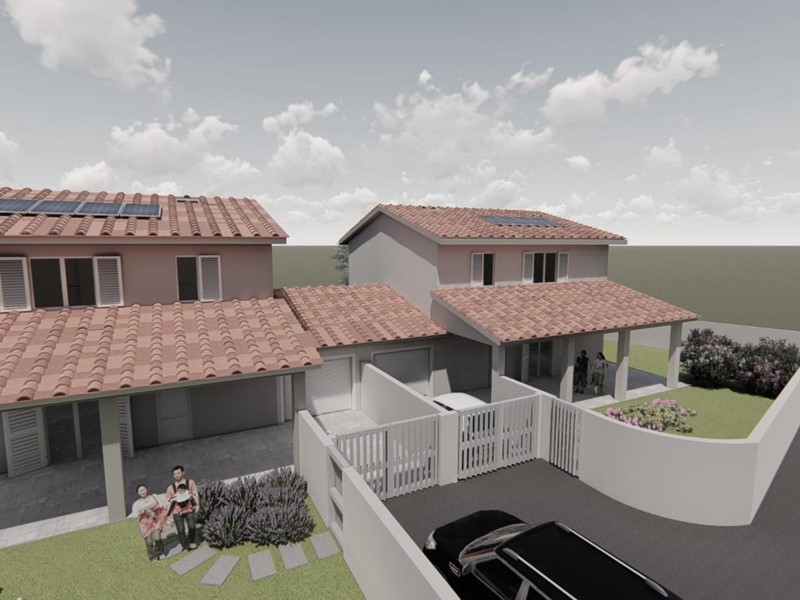 Villa bifamiliare in Vendita a Capannori, zona Lunata, 480'000€, 160 m², con Box