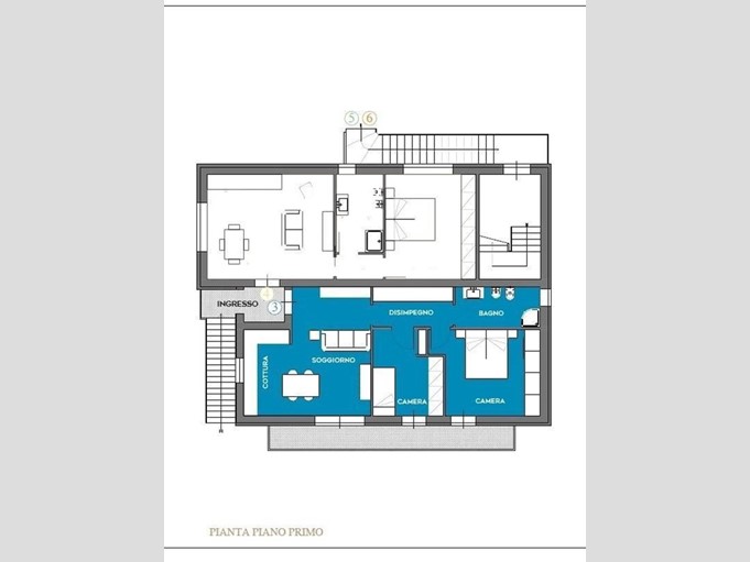 Trilocale in Vendita a Cascina, zona Navacchio, 215'000€, 60 m²