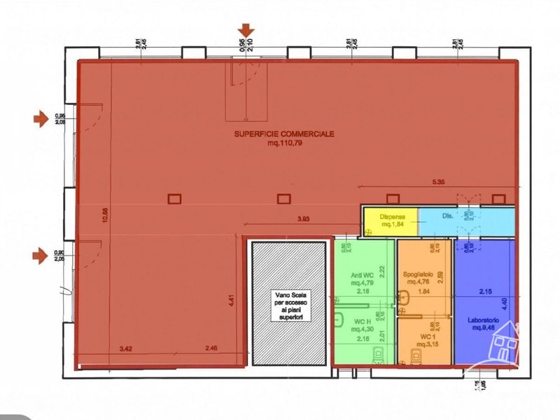 Negozio in Vendita a Pisa, zona Putignano Pisano, 200'000€, 139 m²