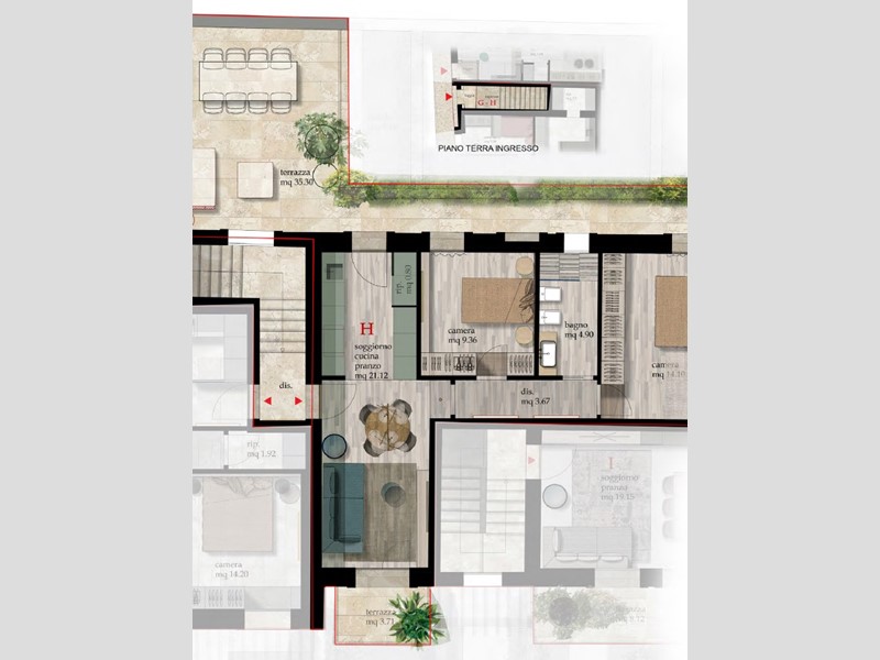 Quadrilocale in Vendita a Cascina, 275'000€, 75 m²