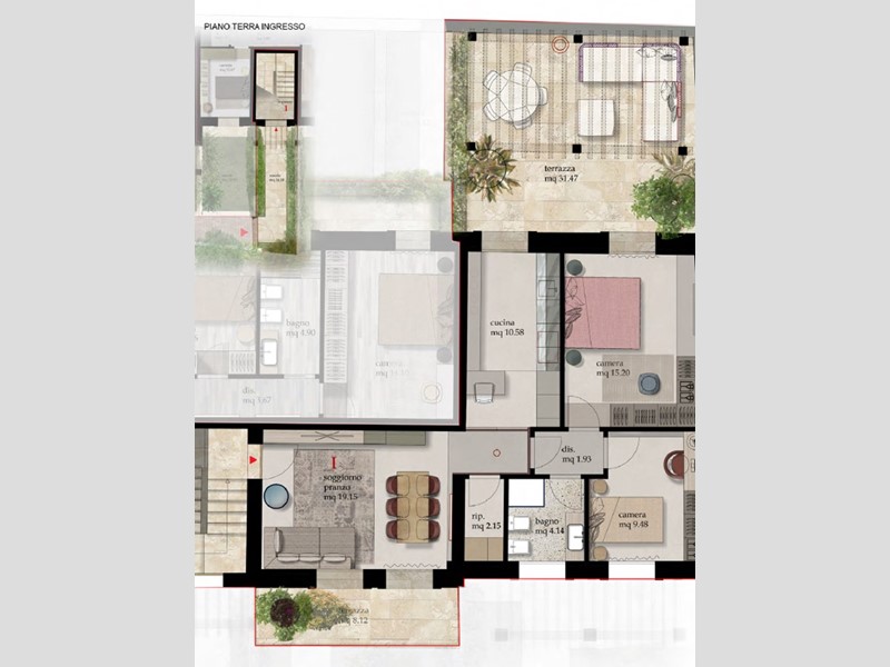 Quadrilocale in Vendita a Cascina, 325'000€, 75 m²